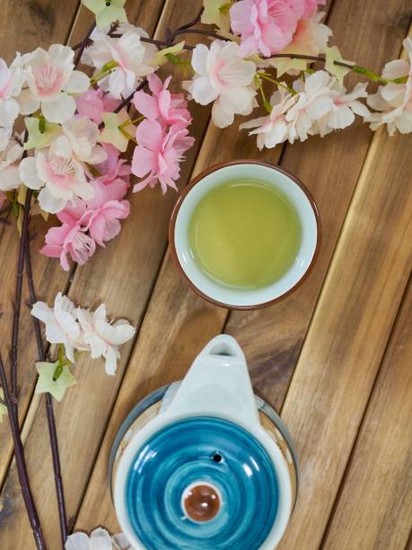 Asian traditional drink green tea