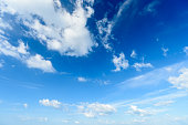 Blue sky with cloud,summer sky,nature background