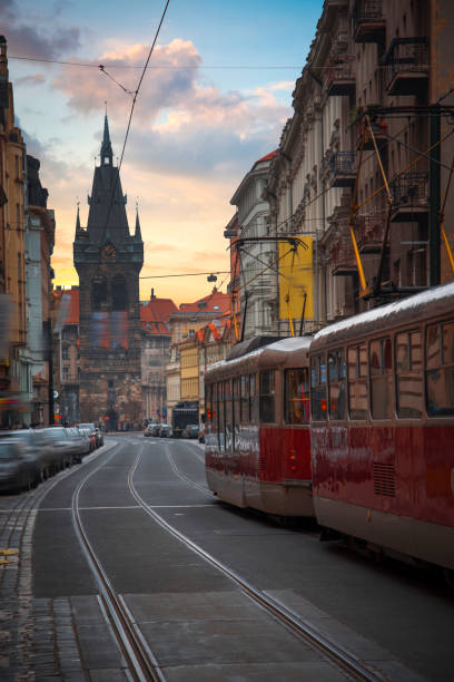 istock beautiful old streets of Prague. 937707536