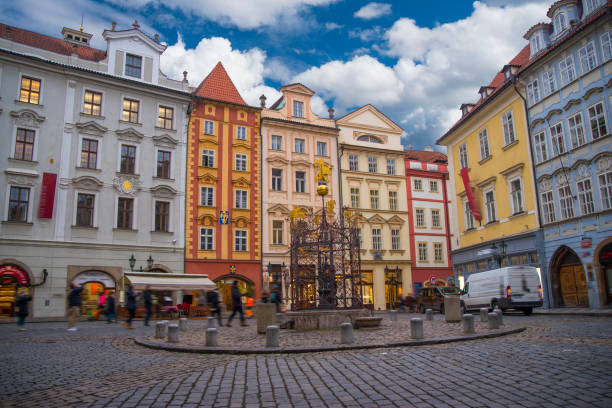 istock beautiful old streets of Prague. 937707858