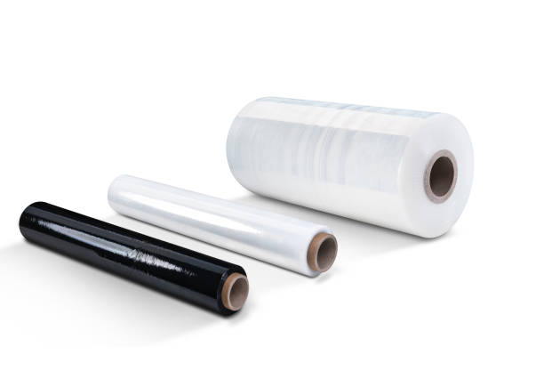 istock White and black stretch film foil 937716078