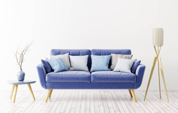 istock Interior of living room with sofa 3d rendering 937726580