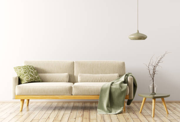 istock Interior of living room with sofa 3d rendering 937726620