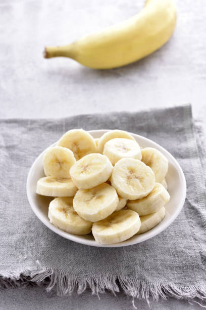 istock Banana slices in bowl 937727216