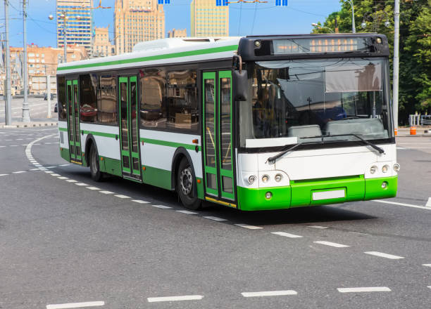 istock city bus goes along street 937738550
