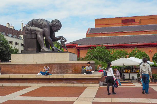 Outside View Of The British Library Building National Library Of