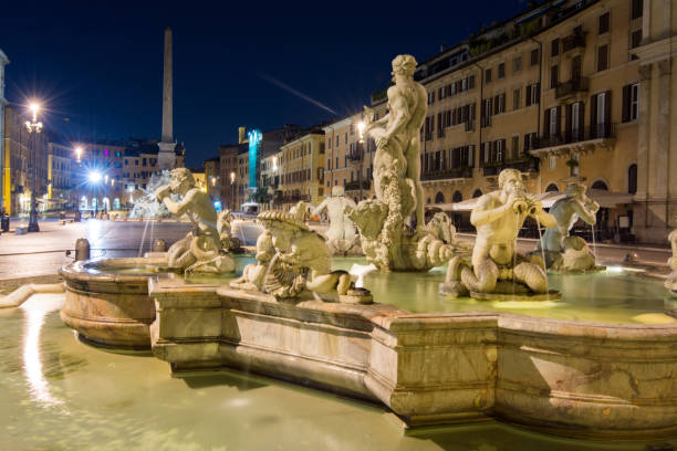 istock Night view, Piazza Navona, Rome. Italy 937742626