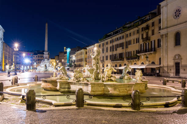 istock Night view, Piazza Navona, Rome. Italy 937743344