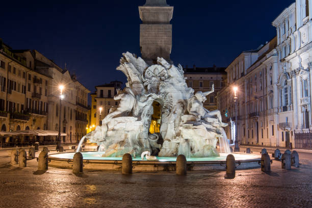 istock Night view, Piazza Navona, Rome. Italy 937743536