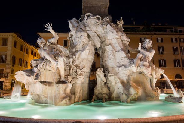 istock Night view, Piazza Navona, Rome. Italy 937743680