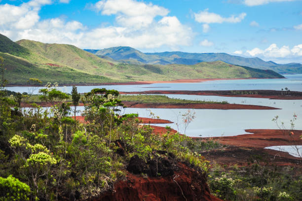 Blue River Park, New Caledonia stock photo