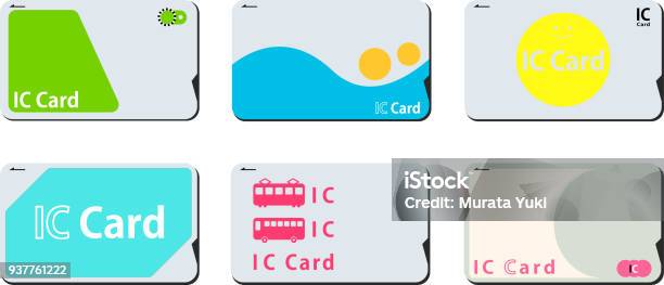 Japanese Ic Card Set Stock Illustration - Download Image Now - Smart Card, Electronic Banking, Loyalty Card