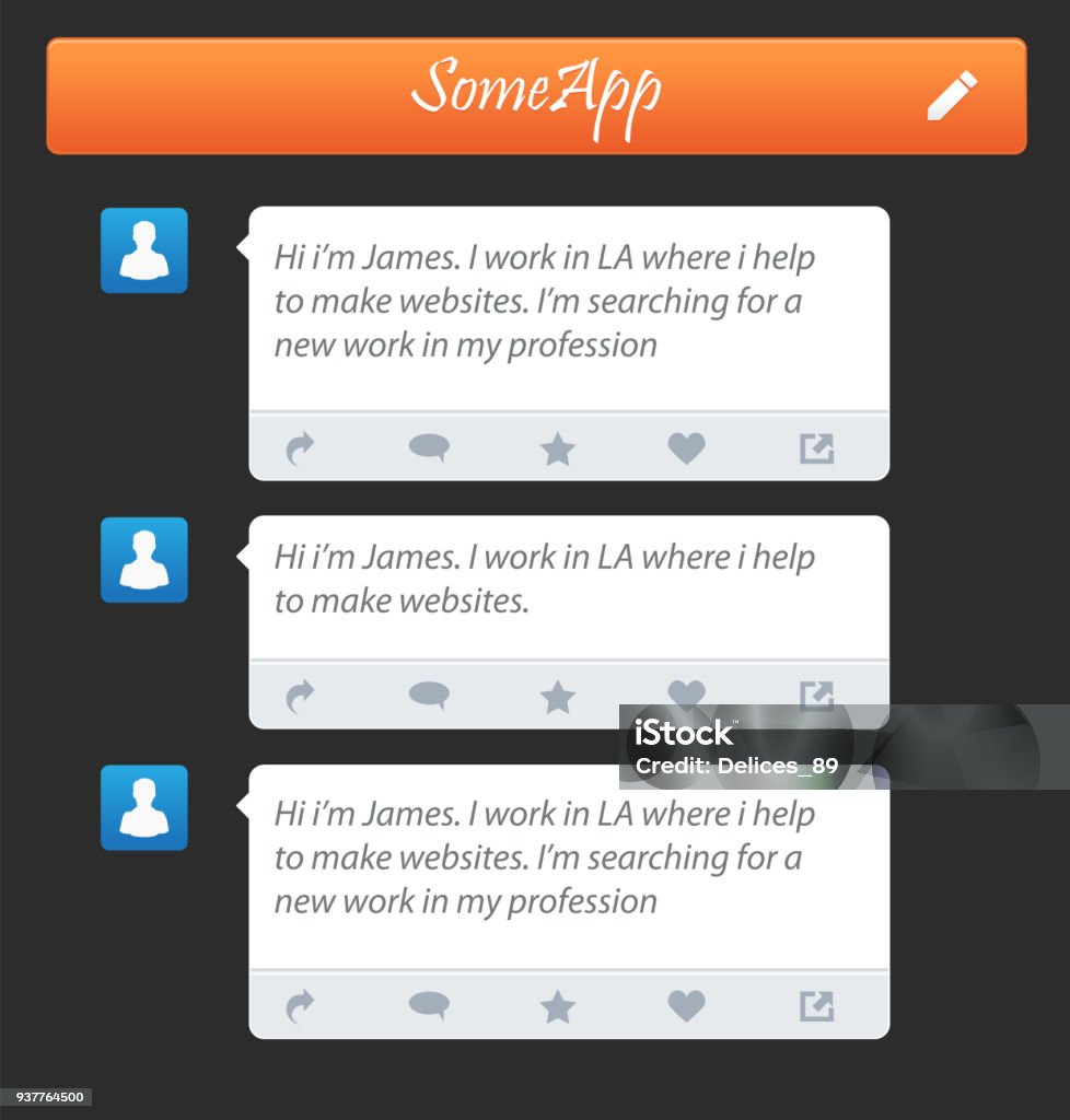 Message Fram Box Vector Chat Frames Message Boxes For Your Text Stock Illustration ...