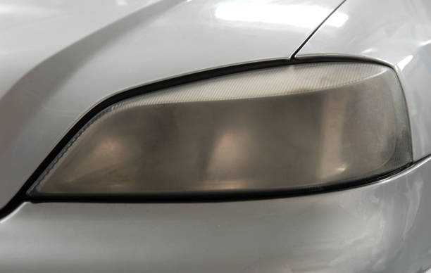 istock matt headlamp on the car 937766936