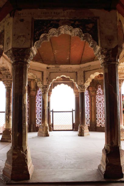 istock Red Fort inside view, A 15th century UNESCO site in Agra, India 937775634