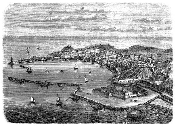Illustration of a Port of Ancona