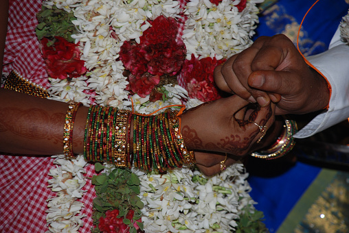 Typical South Indian hindu Wedding tradition in India.