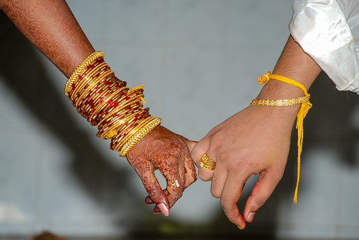 Typical South Indian hindu Wedding tradition in India.
