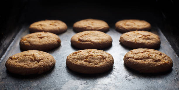 homemade cookies on backing tray