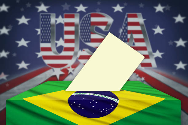 istock Election in Brazil - voting at the ballot box 937790632
