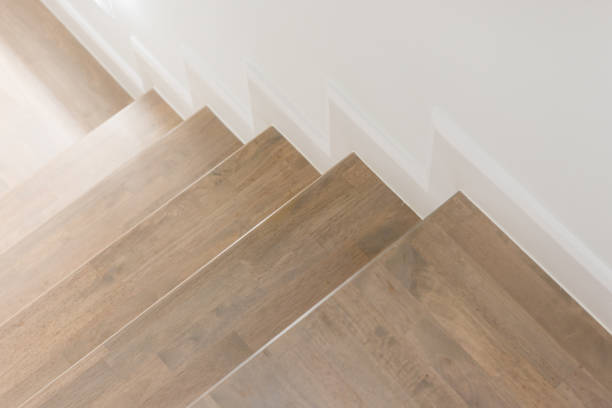 istock wooden staircase interior decoration 937792314