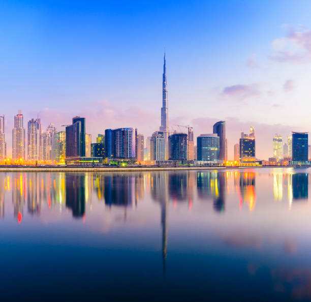 istock The Downtown Dubai City Skyline at Sunset 937800688