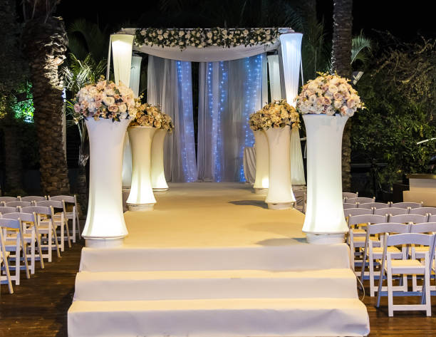 istock Jewish Hupa , wedding putdoor . 937809756