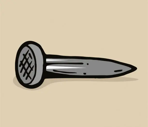 Vector illustration of Hand drawn hobnail