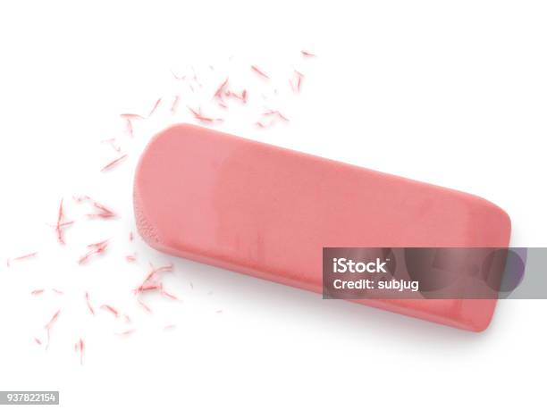 Pink Eraser Stock Photo - Download Image Now - Eraser, Rubber - Material, Pink Color