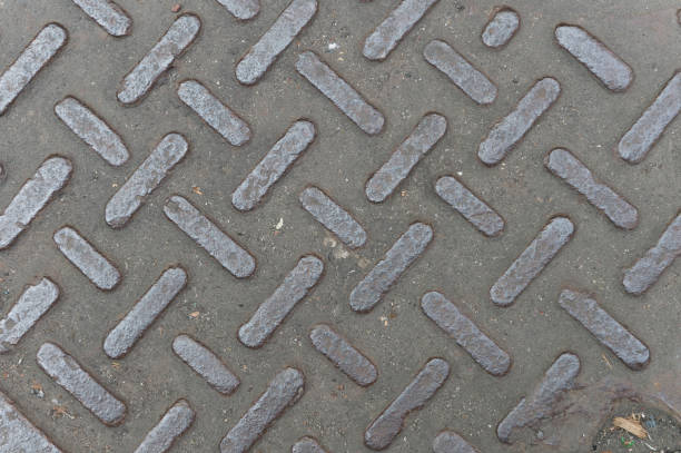 istock pattern style of steel floor for background 937823466