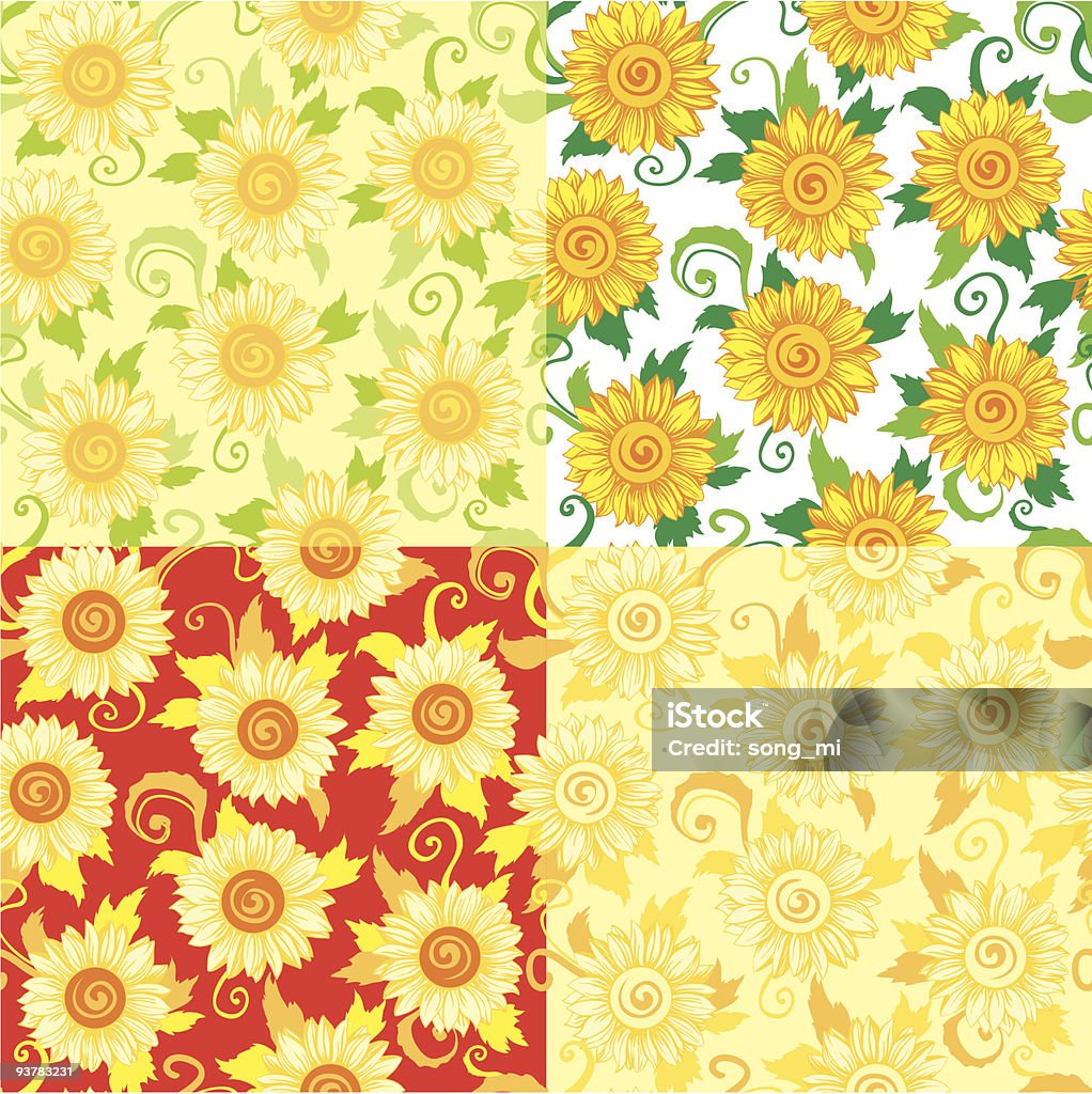 Sunflowers - arte vectorial de Abstracto libre de derechos