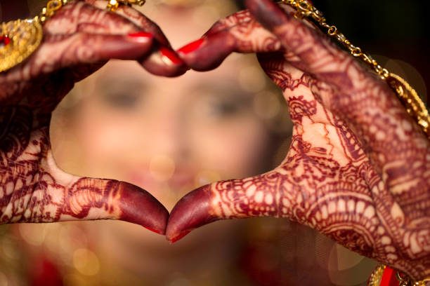 istock Indian Bride make Heart Shape by her hand 937832958