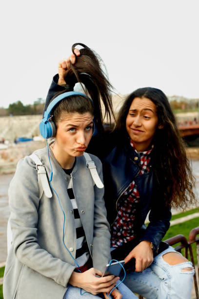 istock Two best friends having fun outdoors. Close up 937833778