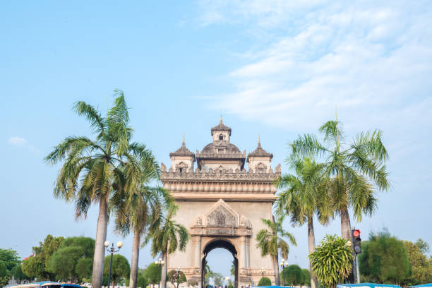 istock Beautiful architecture Patuxay(Victory Gate) in Vientiane, Laos 937836358