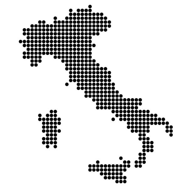 illustrazioni stock, clip art, cartoni animati e icone di tendenza di mappa dell'italia - italy nobody mediterranean sea island