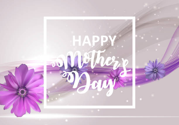 istock Happy Mother`s Day Cute Background with Flowers. Vector Illustration 937849246