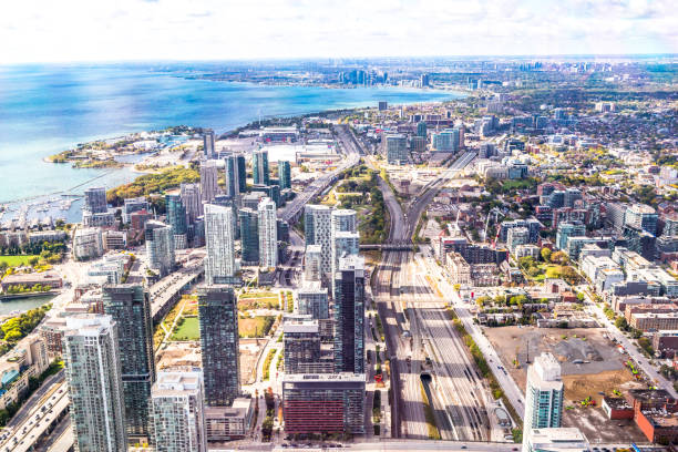 istock Toronto skyline at sunset in Ontario, Canada. 937849360