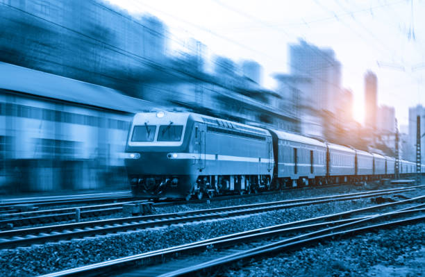 istock Train in the locomotive station 937849476