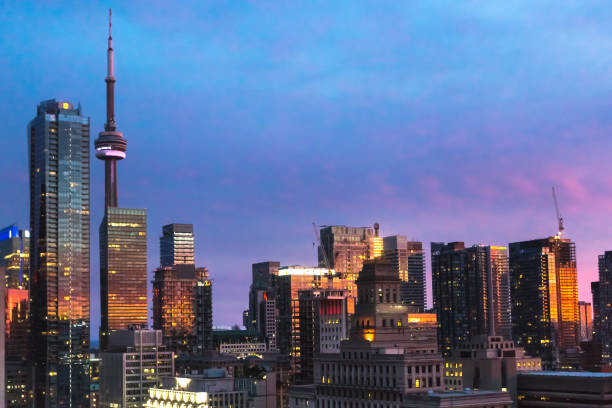 istock Toronto skyline at sunset in Ontario, Canada. 937852402