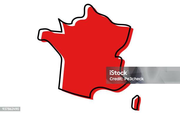 Map Of France Stock Illustration - Download Image Now - France, Map, Icon Symbol