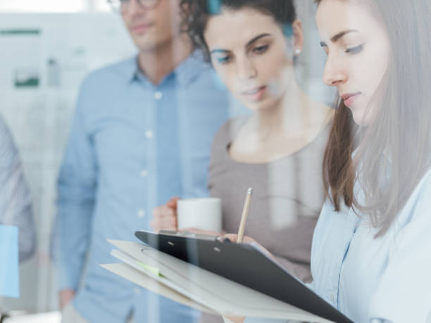 istock Young business team meeting in the office 937871470