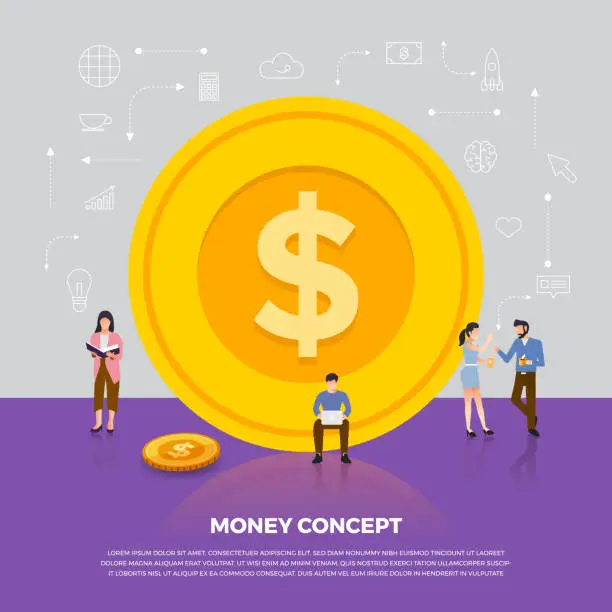 Vector illustration of Money concept