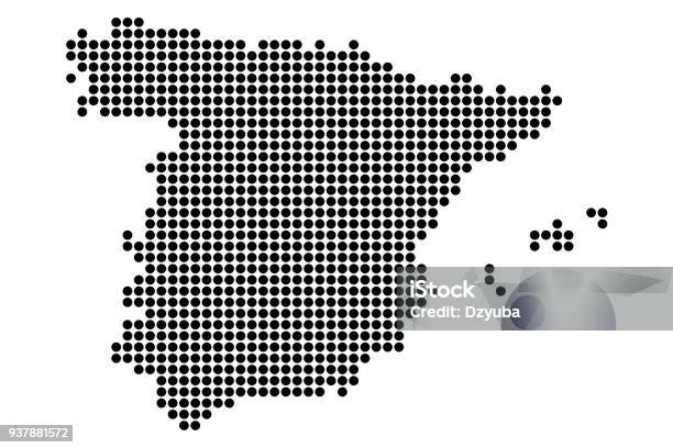 Map Of Spain Stock Illustration - Download Image Now - Spain, Map, Point - Scoring