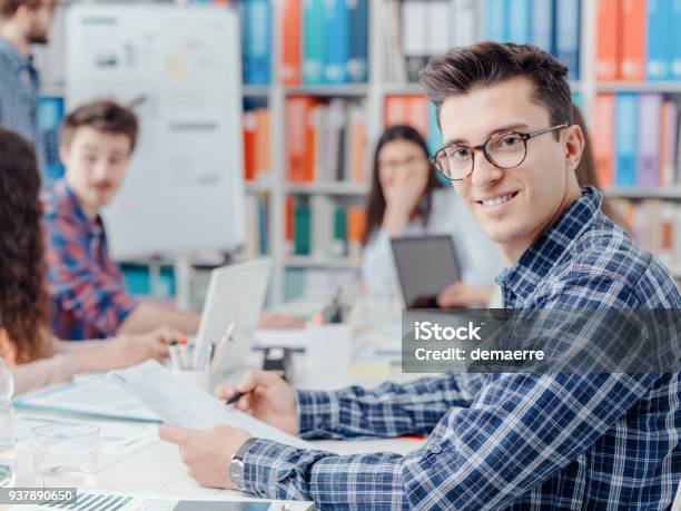 Startups Students And New Business Stock Photo - Download Image Now - Adult, Audience, Brainstorming