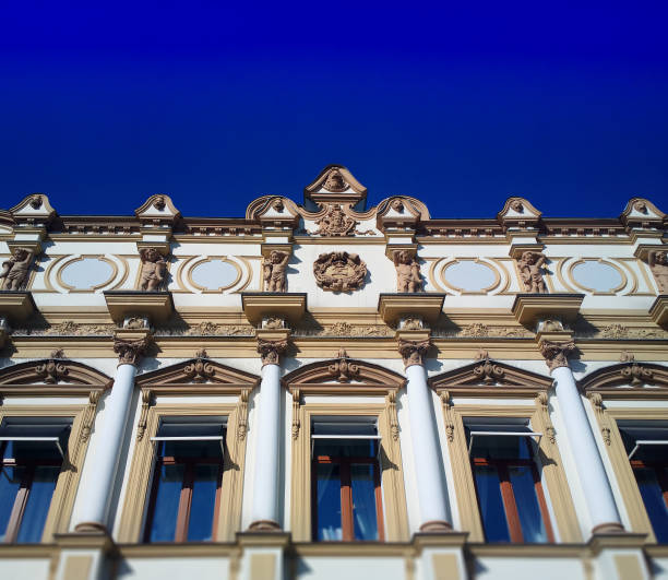 istock Moscow historic building in downtown background 937894546