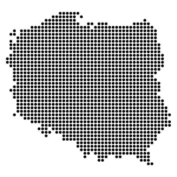 ポーランドのピクセル マップ - poland点のイラスト素材／クリップアート素材／マンガ素材／アイコン素材
