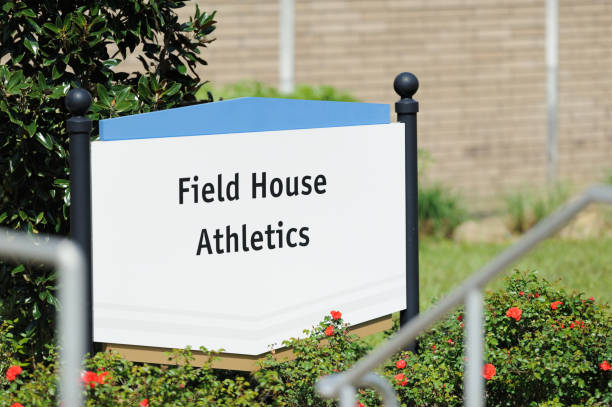 istock Field house athletics sign 937910450