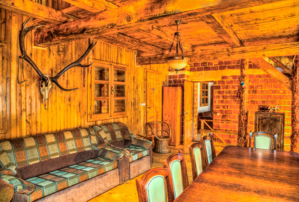 istock Interior of a Wooden Chalet 937914388