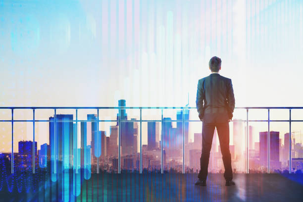 istock Futuristic innovation and finance concept 937918796