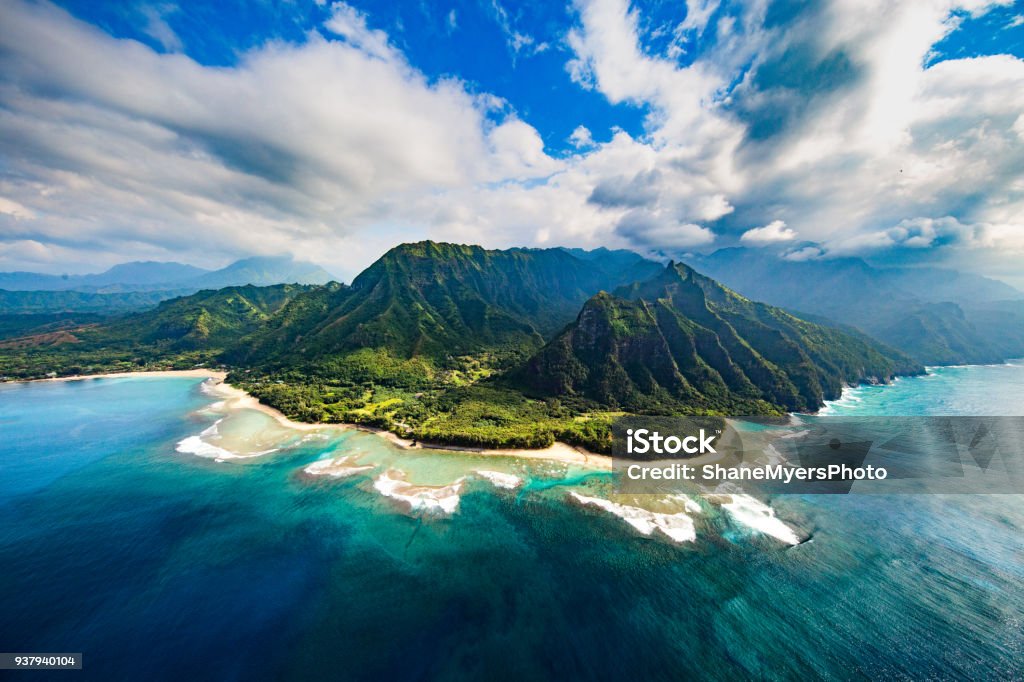 Na Pali Coast Na Pali Coast, Kauai Hawaii Islands Stock Photo